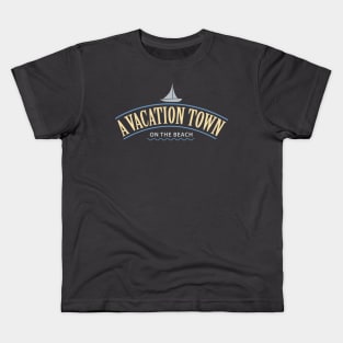 A vacation town on the beach Kids T-Shirt